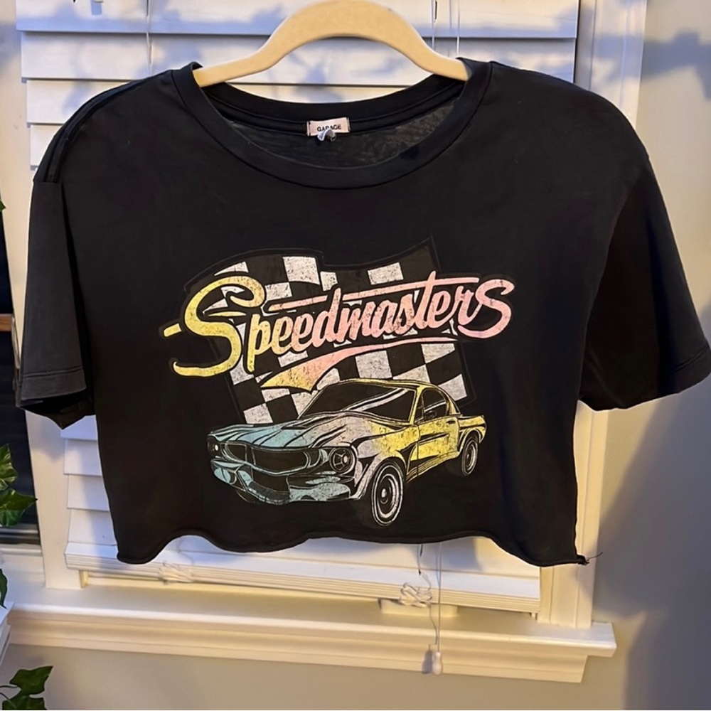 Garage vintage speedmasters crop top